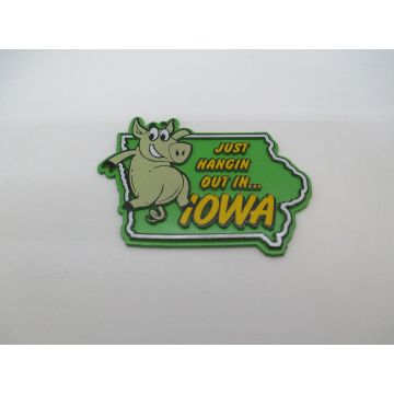 Just Hangin' Out Iowa Magnet (Pig)